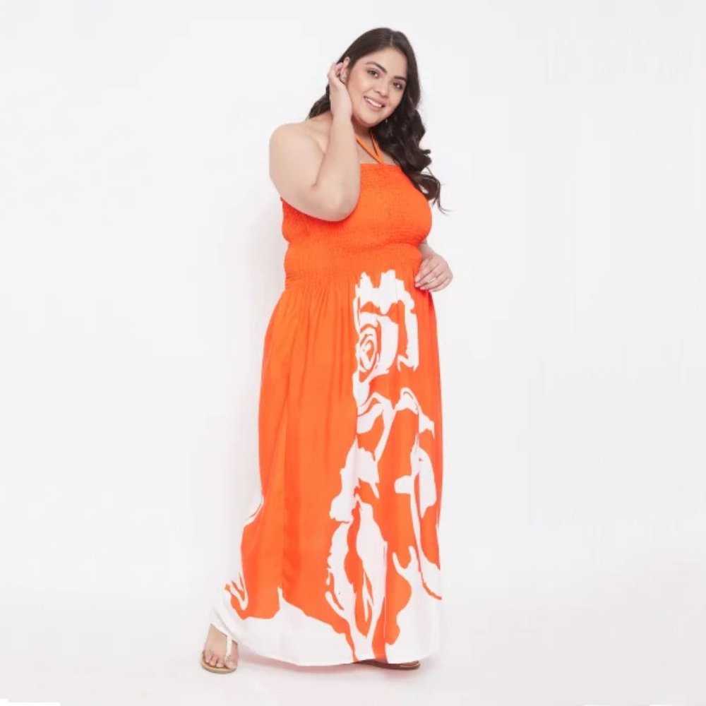 Gypsie Blu | Lightweight Flora Print Maxi Halter Tubedress | NWT - Picture 2 of 7